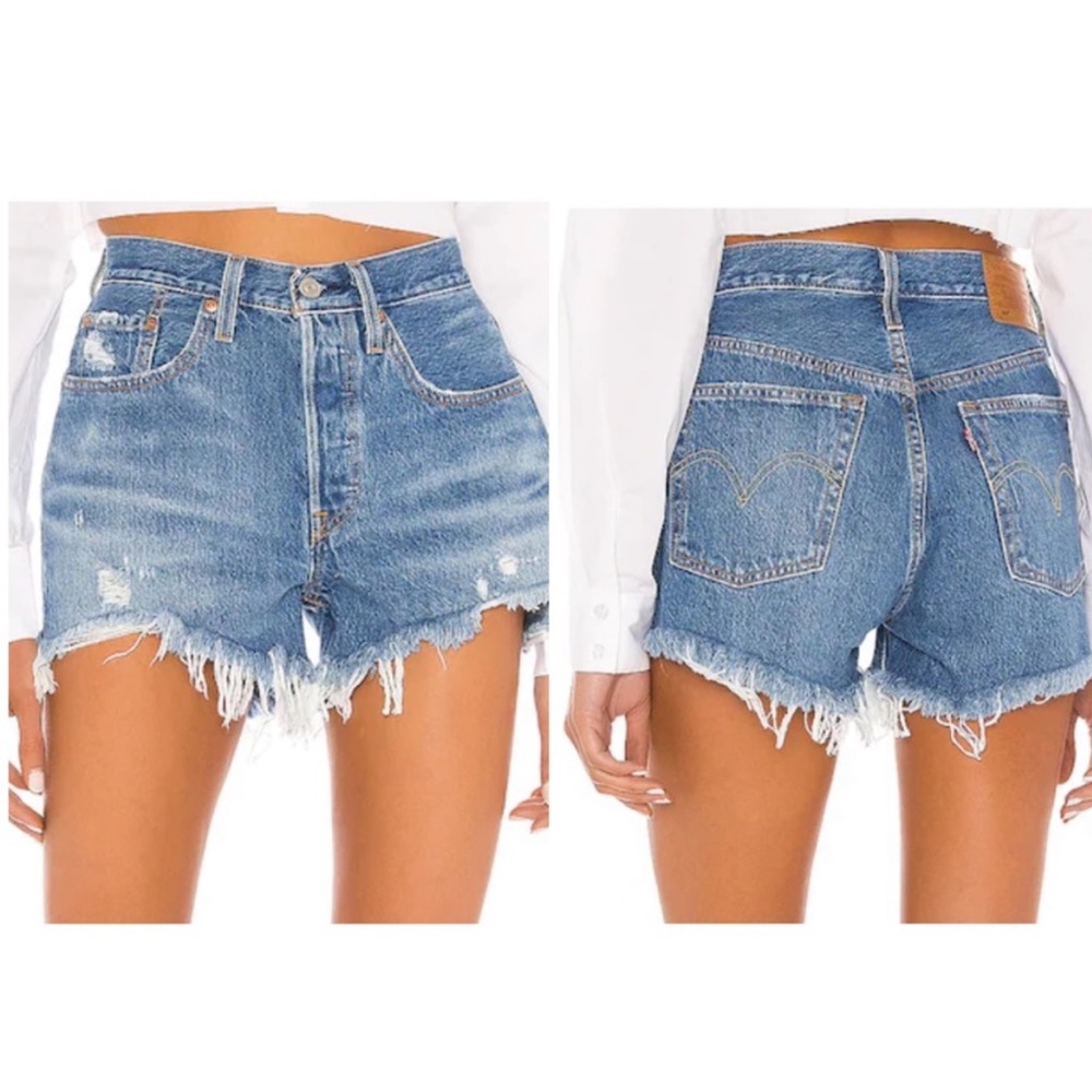 Levi's 501 Original Jean Shorts NWT Mid‎ Athens Size 24